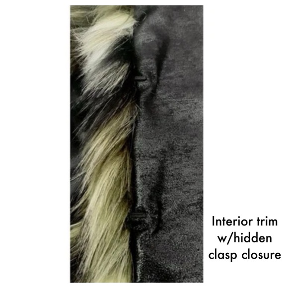 TRACY REESE Faux Fur Leather Longline Contrast Vest - Picture 8 of 11